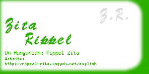 zita rippel business card